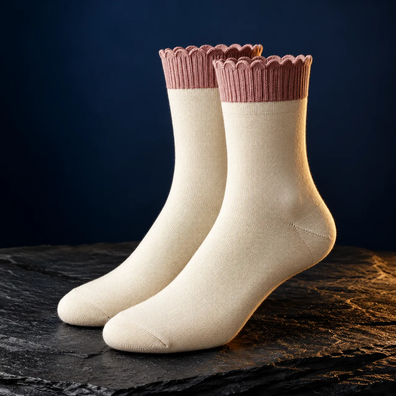 Women's Socks studio product photograph