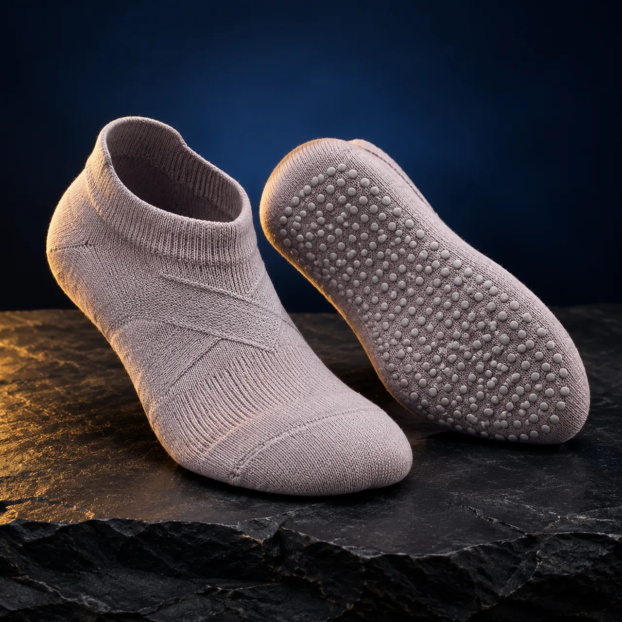 Non-Slip Yoga Grip Socks studio product photograph
